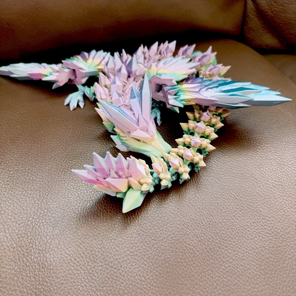 A beautiful beautiful dragon. Rainbow colors. 45cm